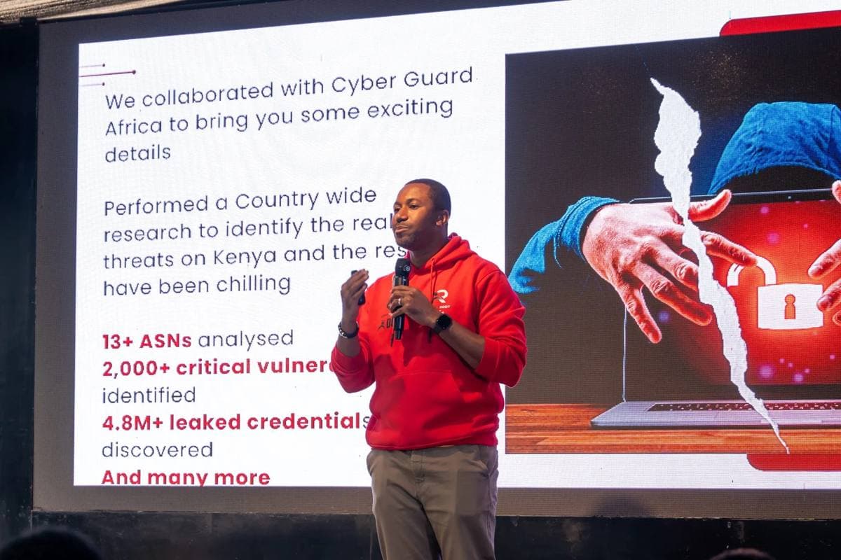 Speaker at the AfricaHackon summit, as pictured by Capital FM